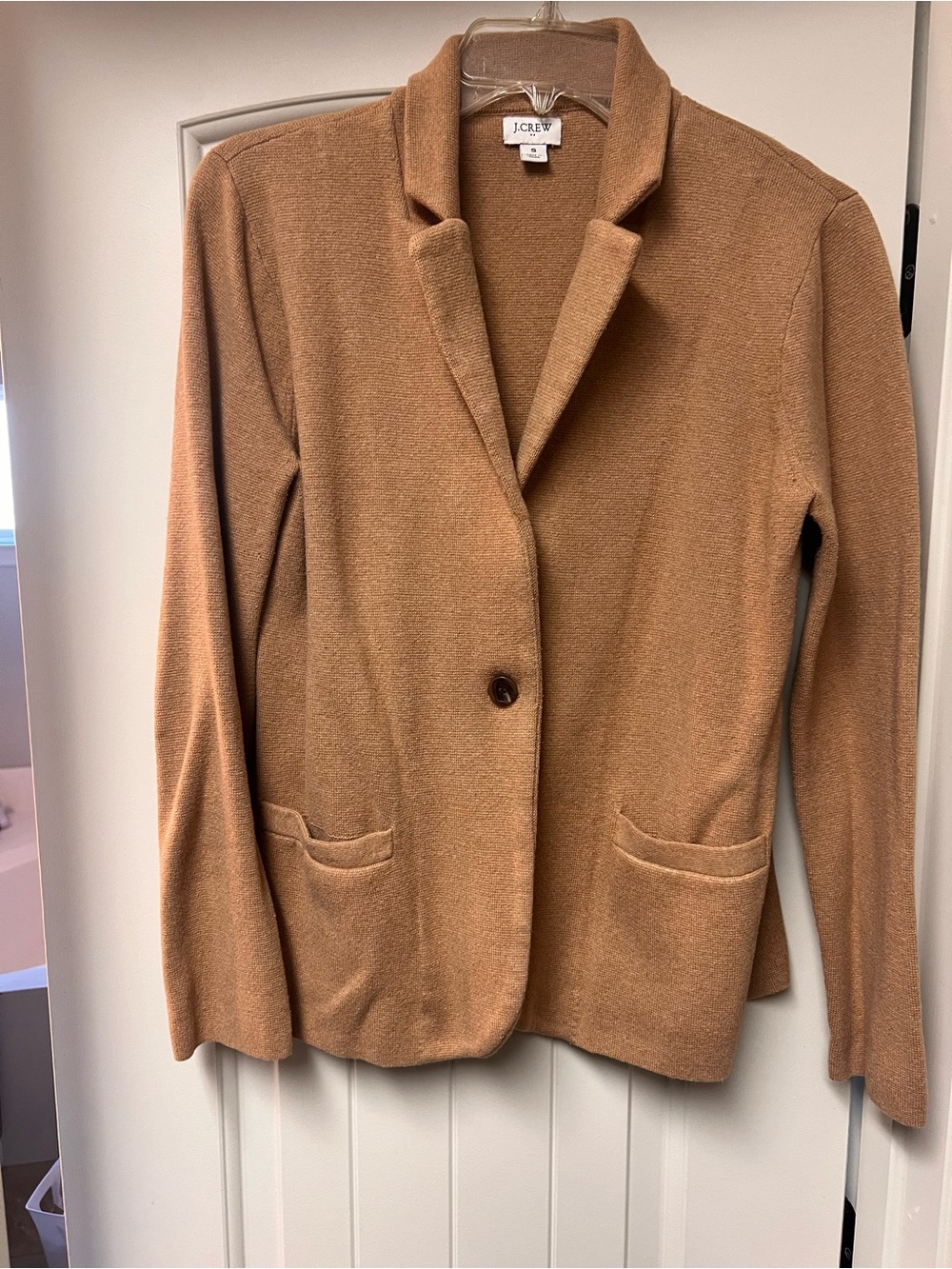 J. Crew Women's Tan Knit Blazer